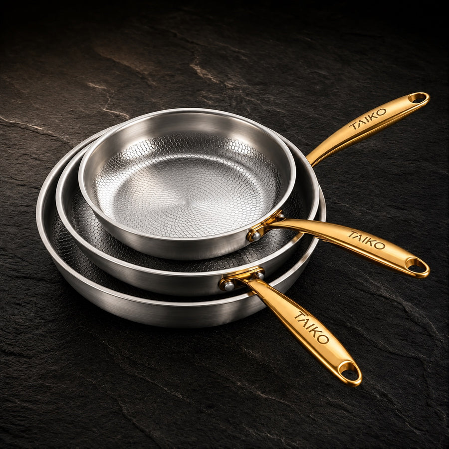 Pure Safe Titanium HammerCraft Pan Set (3-Piece Set)