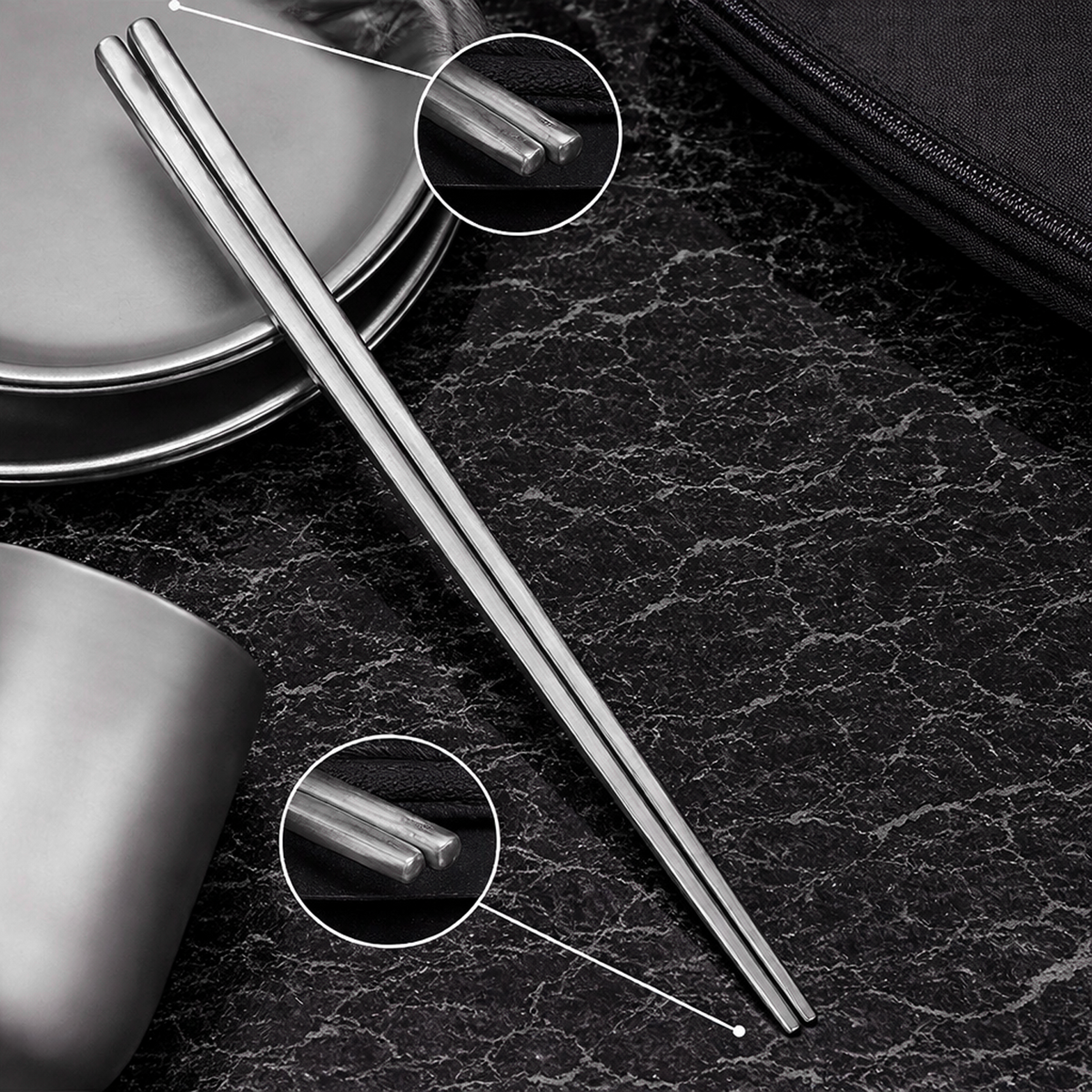 Titanium SafeCook Chopsticks (Set of 2)