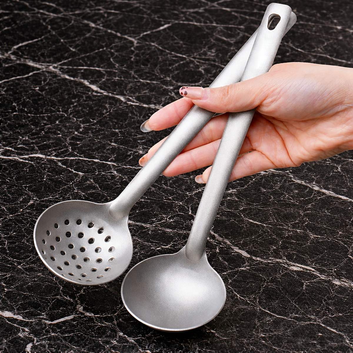 Titanium Durable Soup Spoons Set